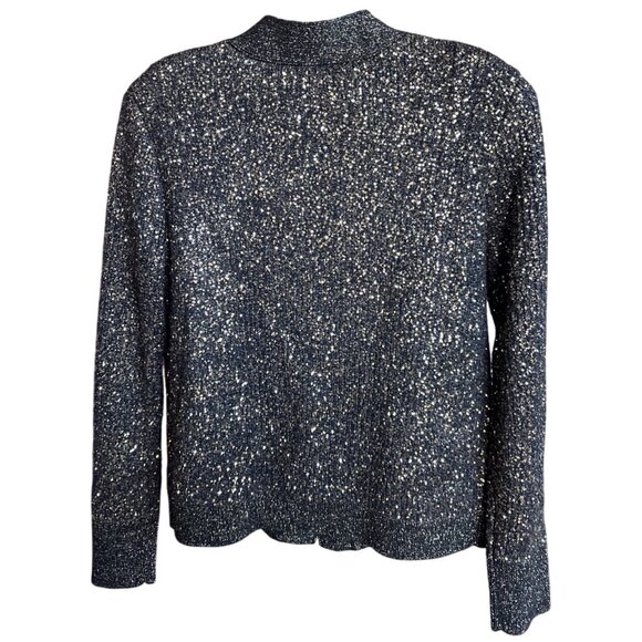 L’AGENCE Jinny Sequin Cardigan in Champagne Sequins – Size Small NWT - Picture 14 of 16